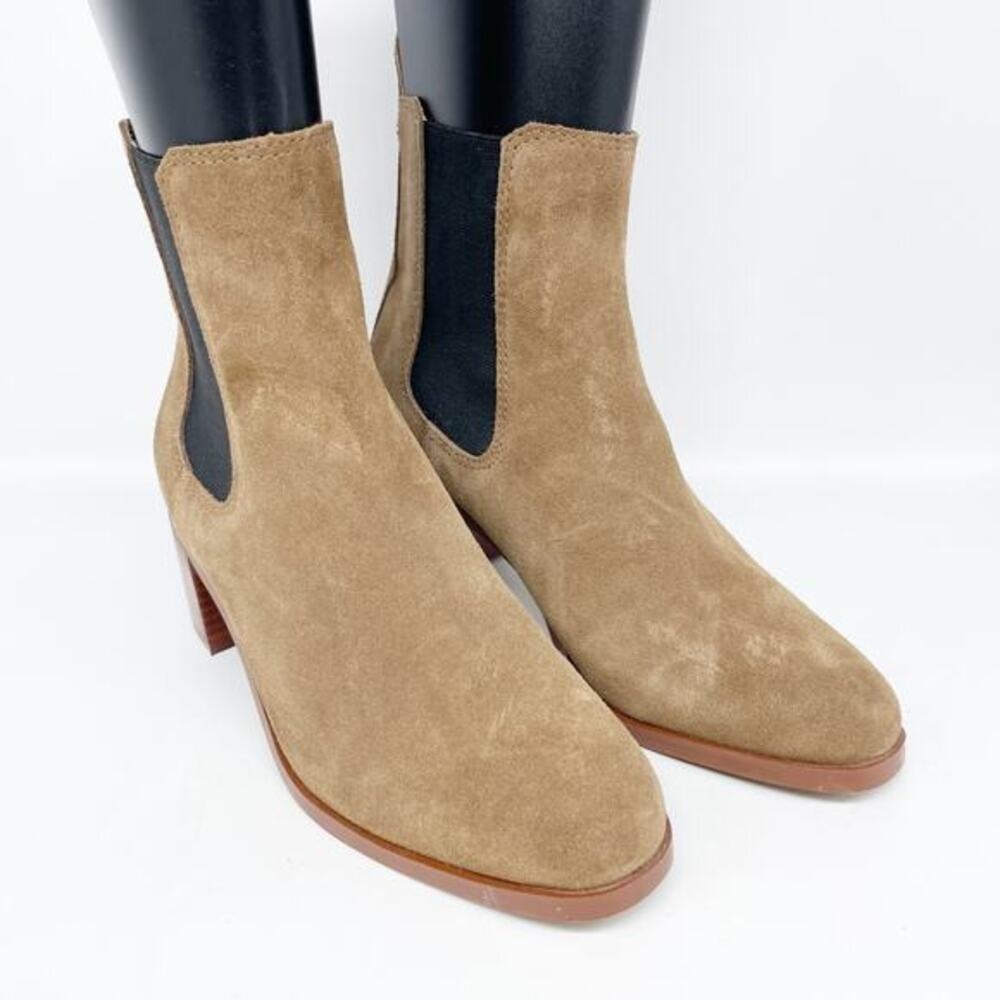 Steve Madden Women's Rhiannon Chelsea Boot Cognac Suede Size 7M - Picture 2 of 13